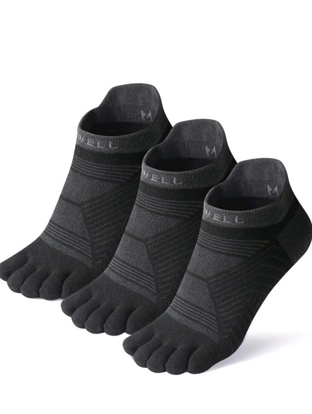 VWELL Toe Socks for Men/Women, COOLMAX Five Finger Socks, High Performance...